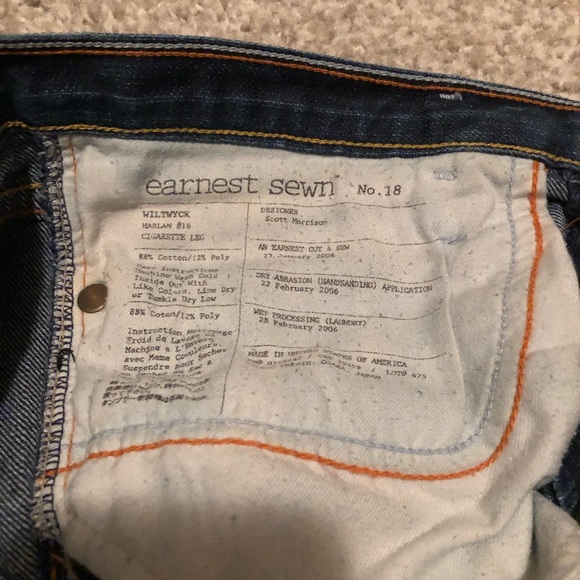 Earnest Sewn Straight Leg Jeans - Picture 2 of 3